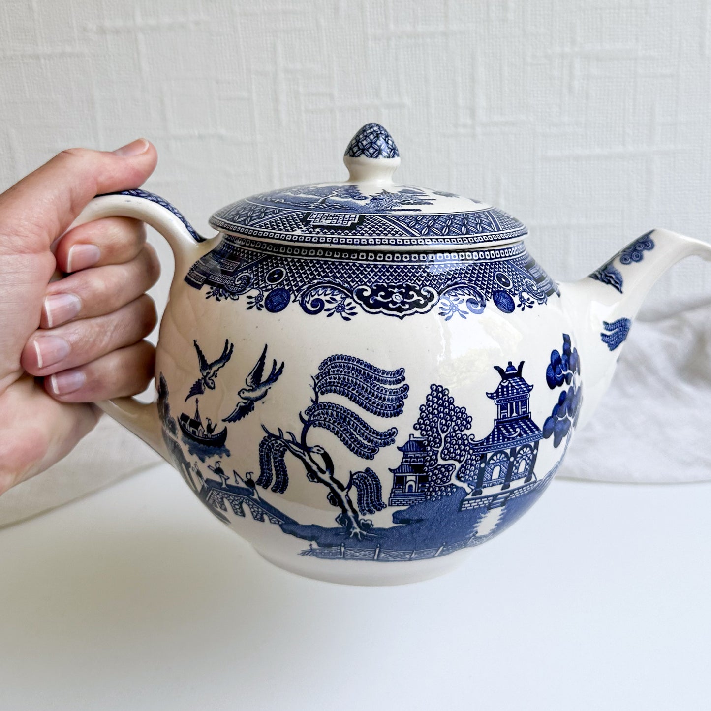 Johnson Bros Willow Teapot