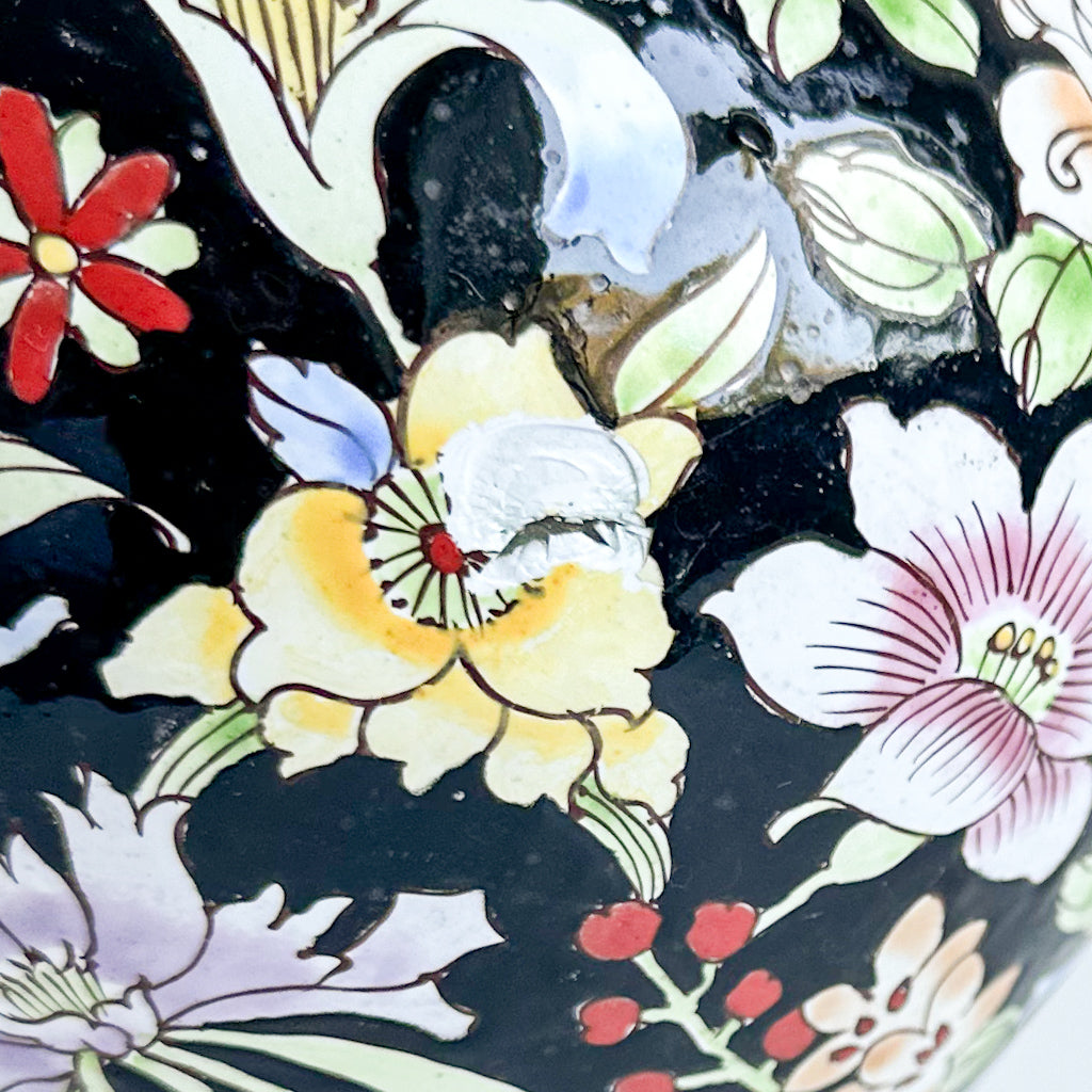 Enamelled Brass Ginger Jar