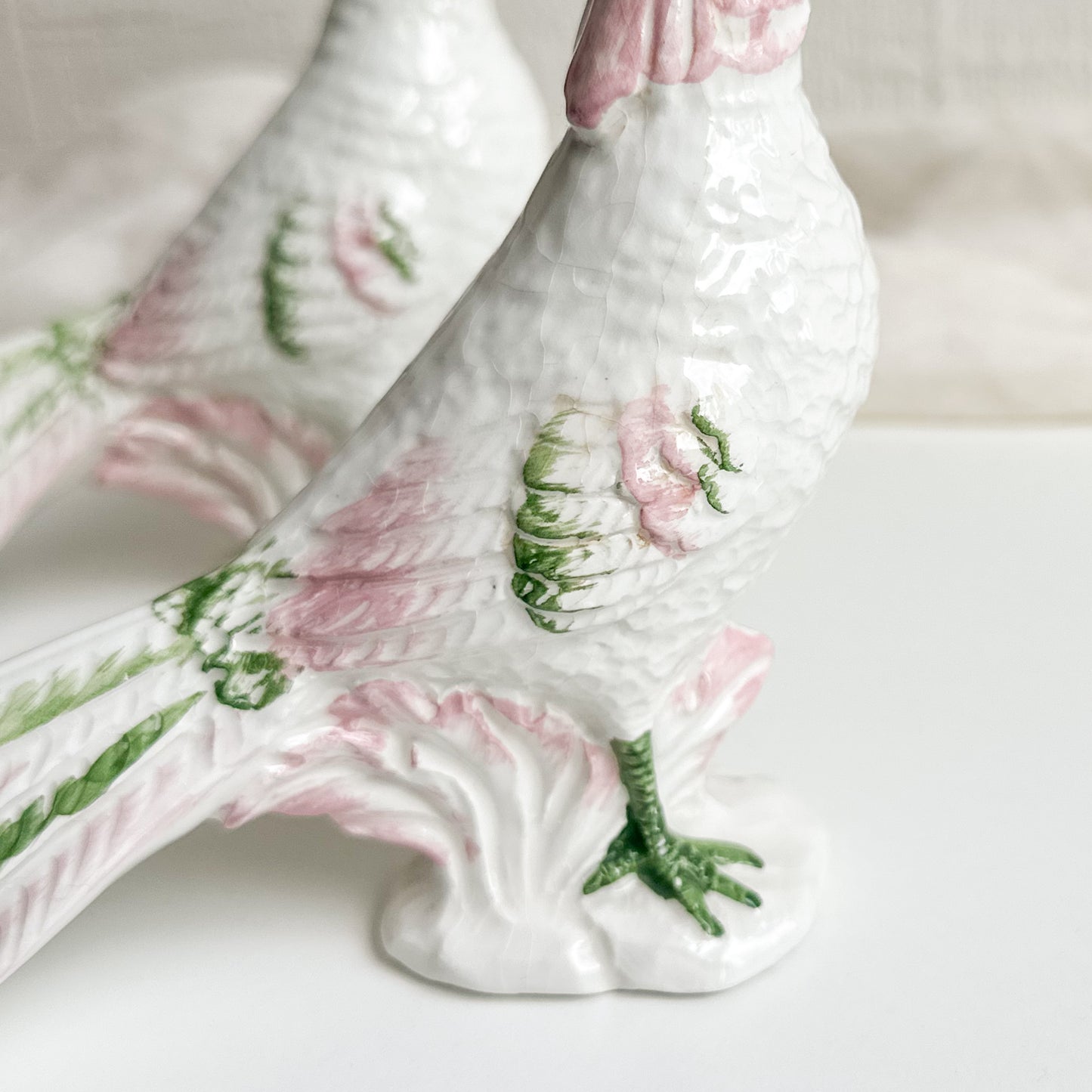 Pair of Italian Ceramic Birds