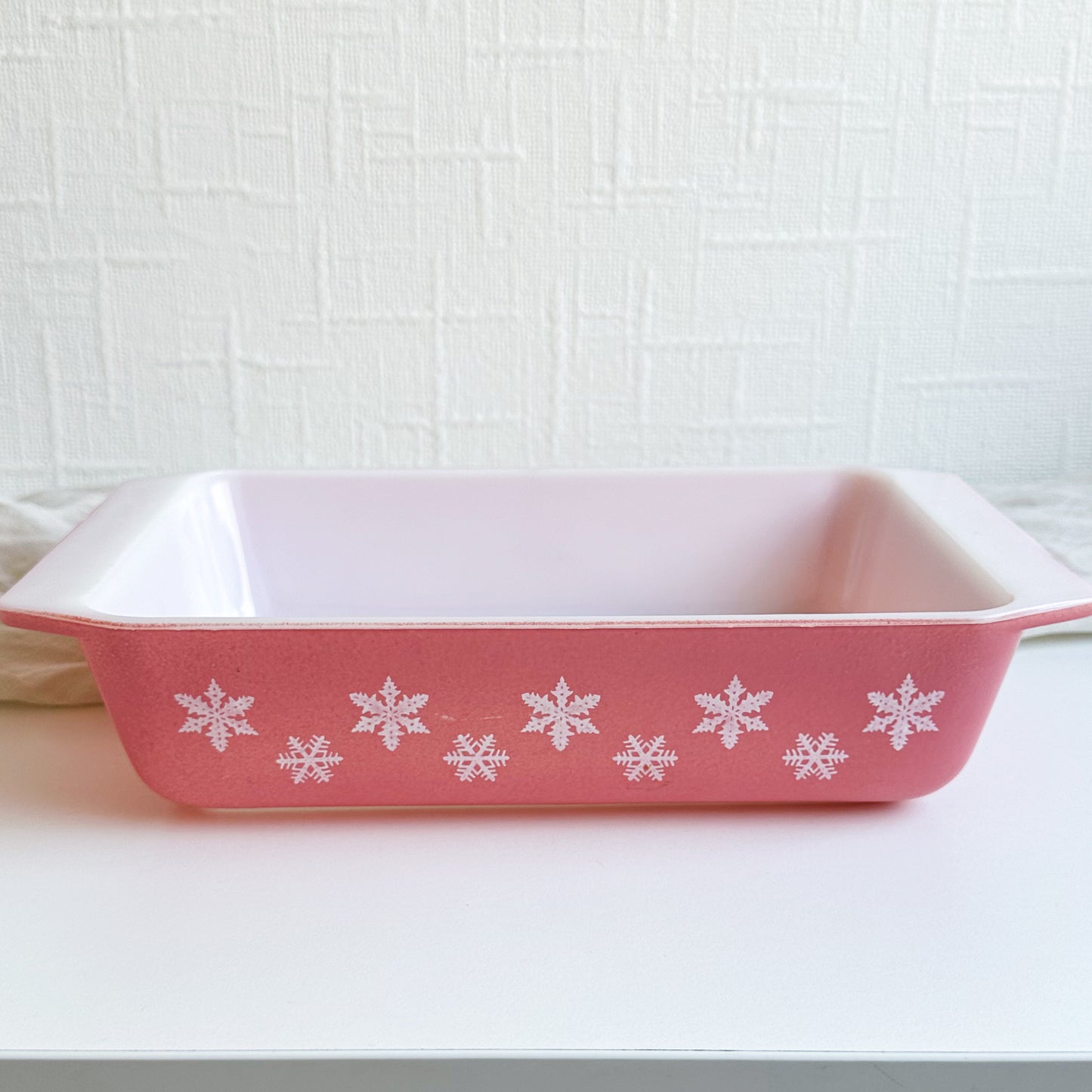 Pyrex Pink Snowflake Casserole Dish