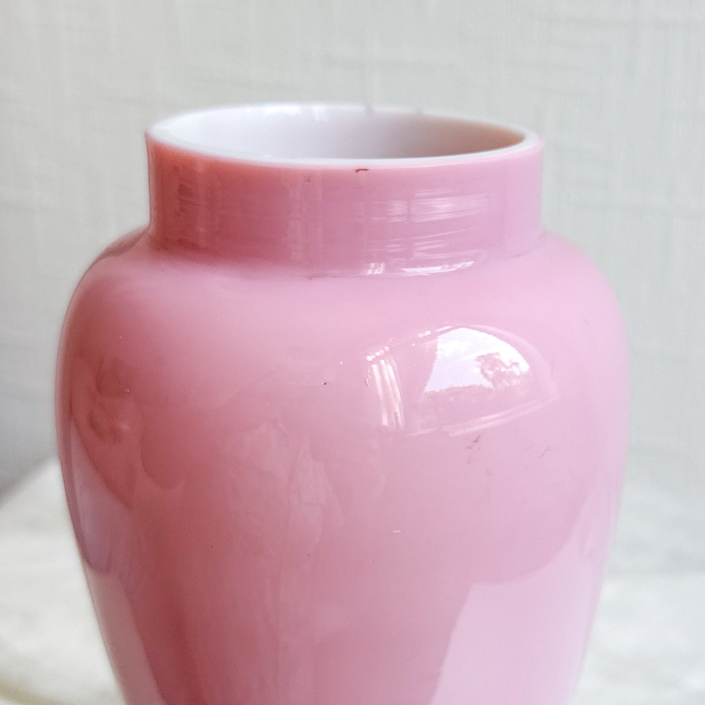 Victorian Bristol Pink Opaline Vase
