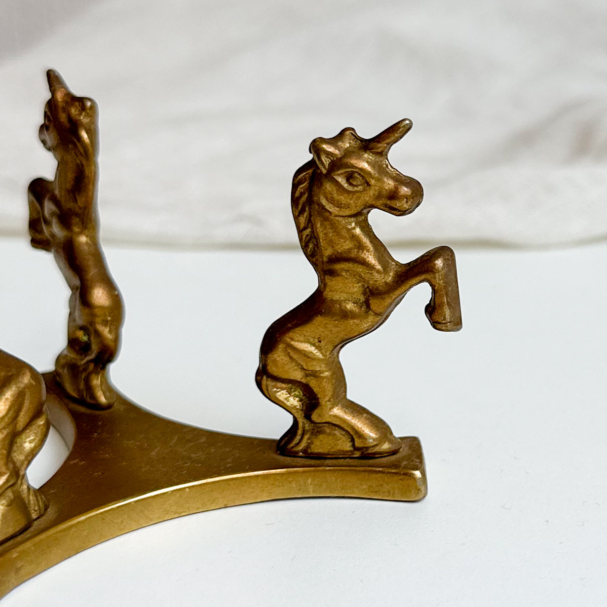 Brass Stand with Unicorns