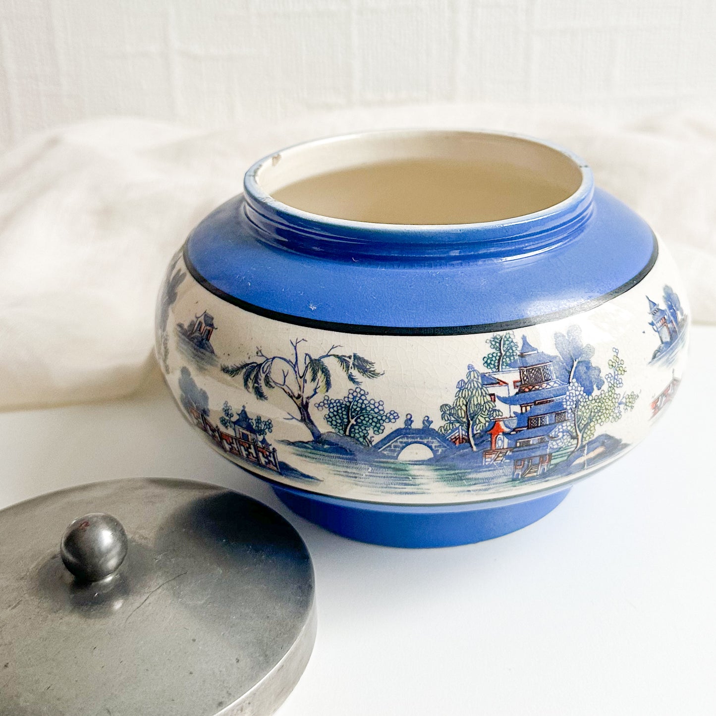 Antique Bowl with Lid