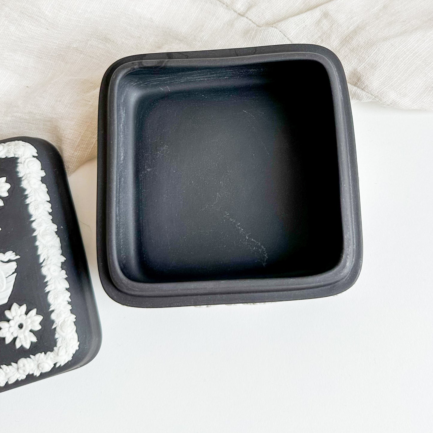 Black Jasperware Box by Wedgwood