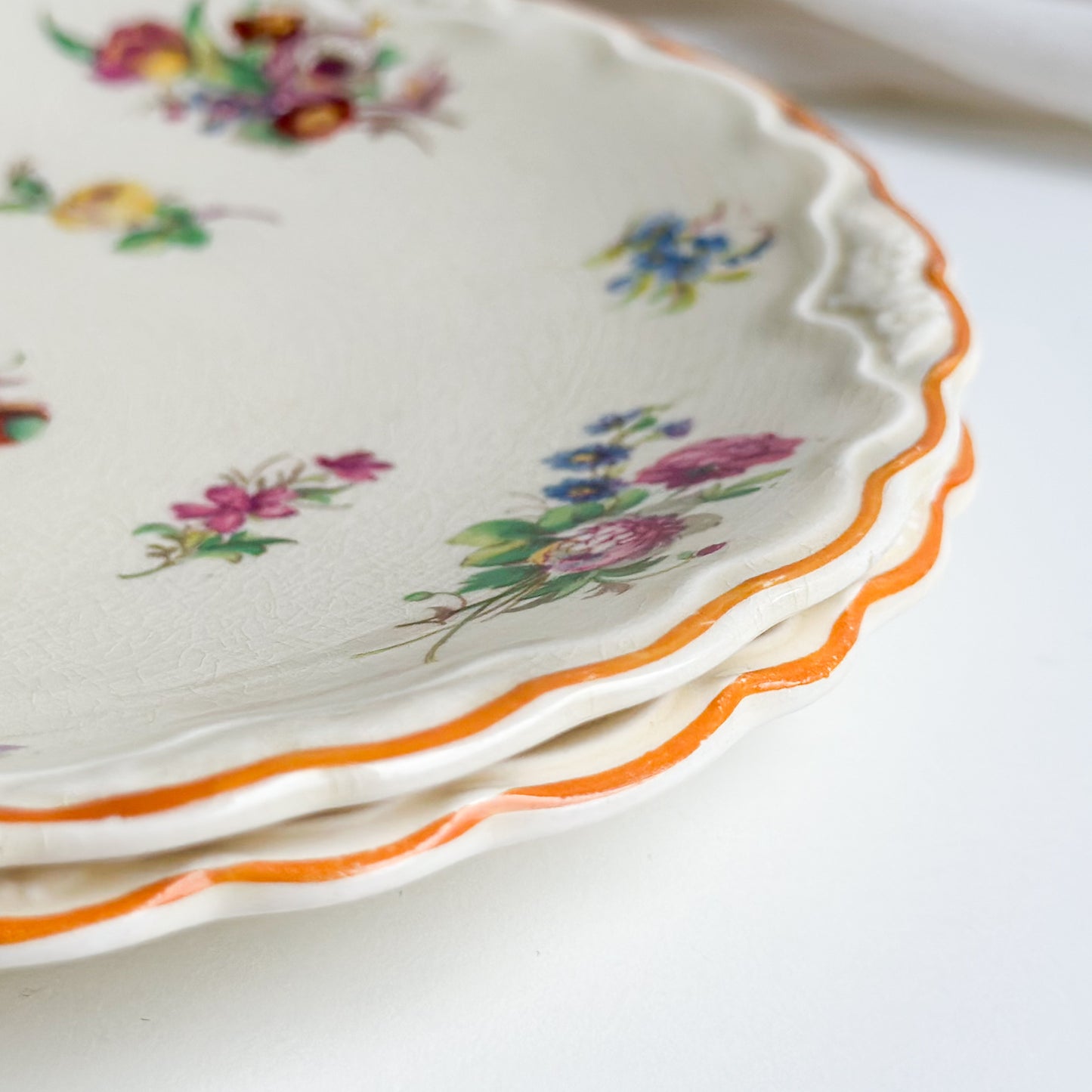 Pair of Floral Plates