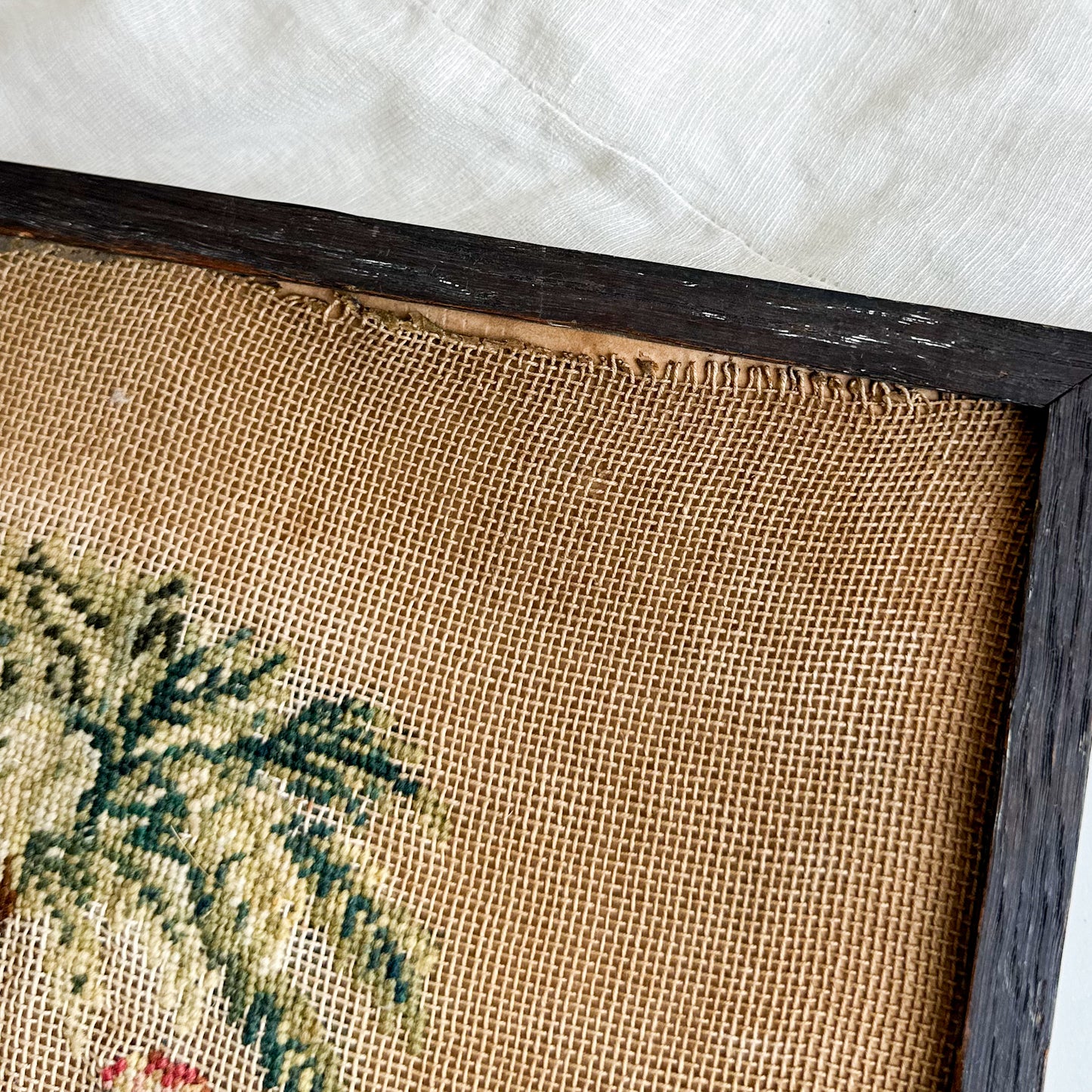 Antique Needlepoint Tapestry