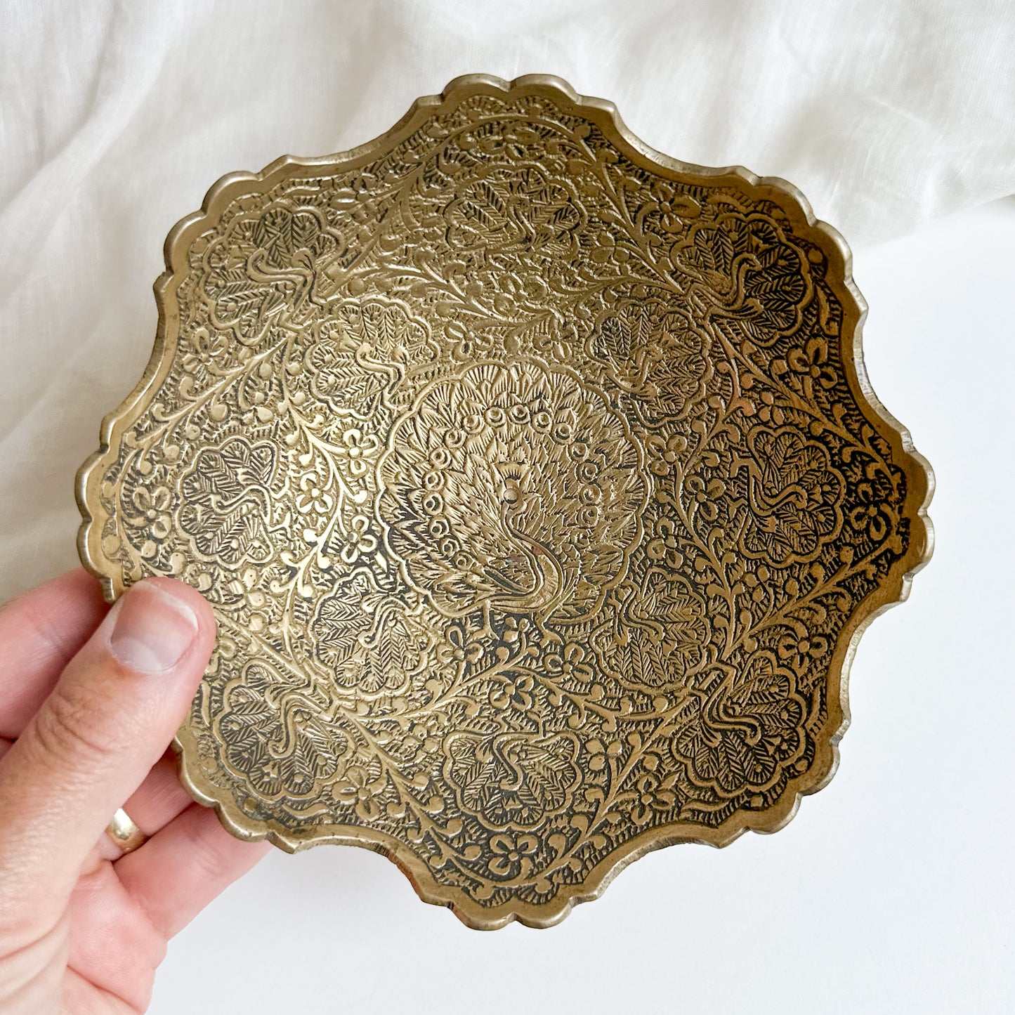 Brass Footed Bowl