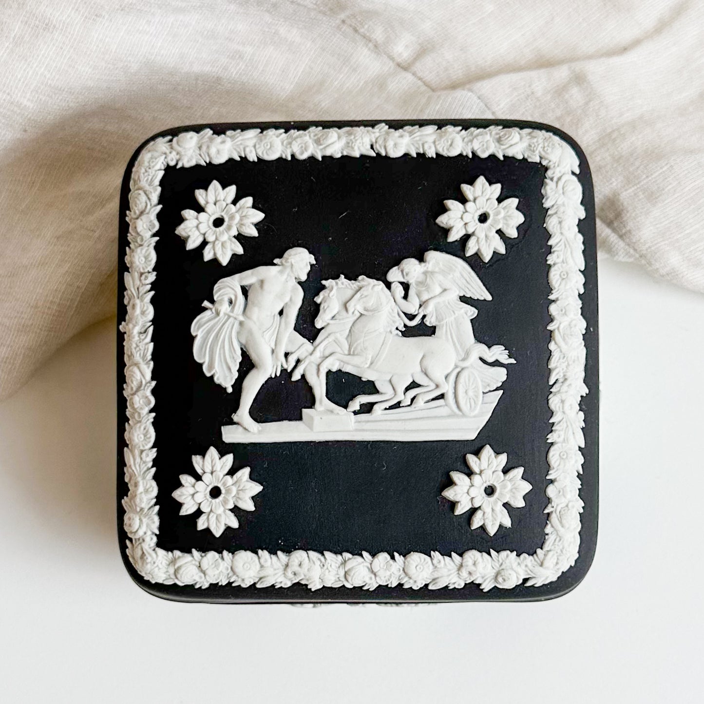 Black Jasperware Box by Wedgwood