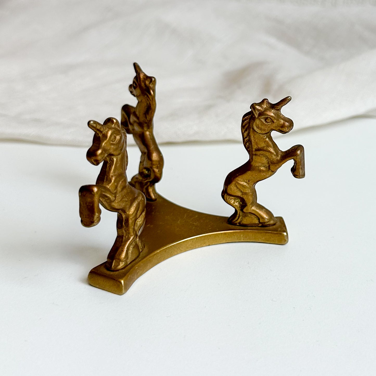 Brass Stand with Unicorns