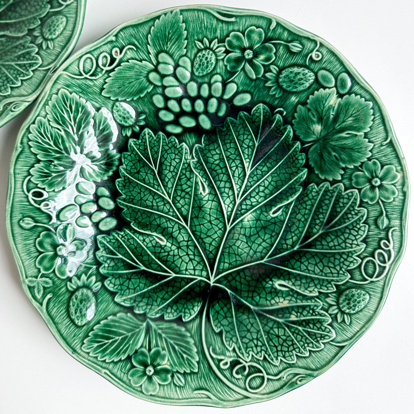 Pair of Majolica Plates