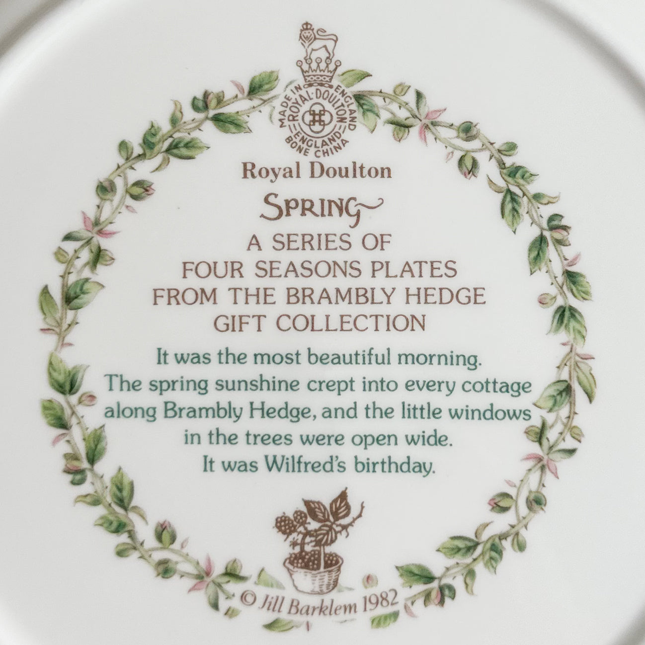 Brambly Hedge Plate - ‘Spring’