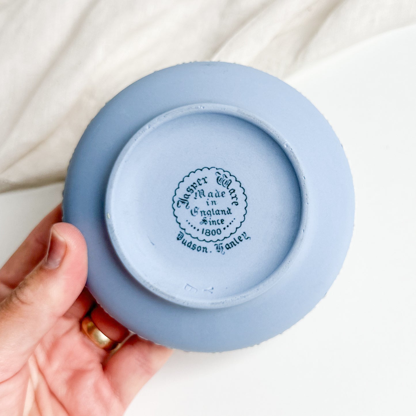 Blue Jasperware Dish