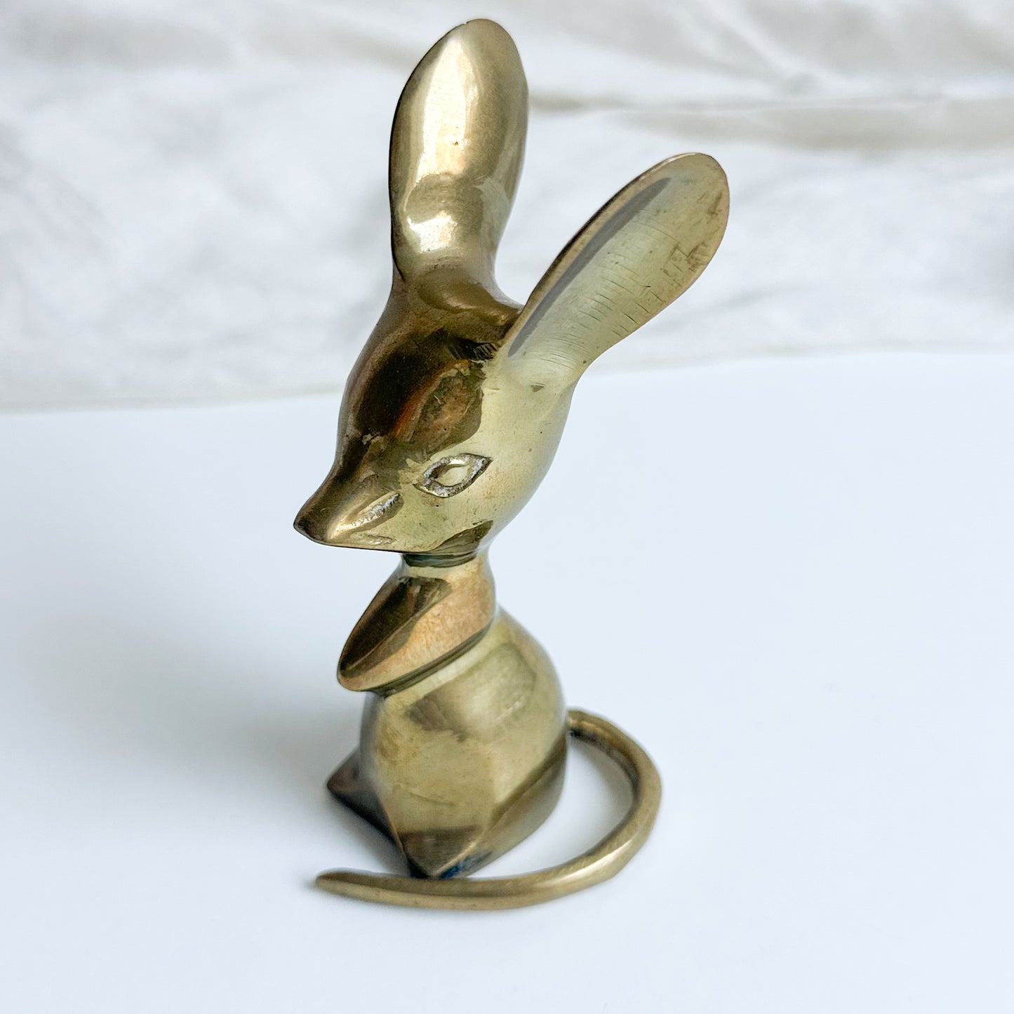 Brass Mouse Figurine