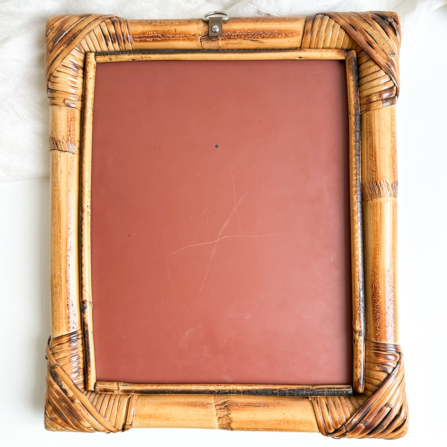 Mirror with Bamboo Frame