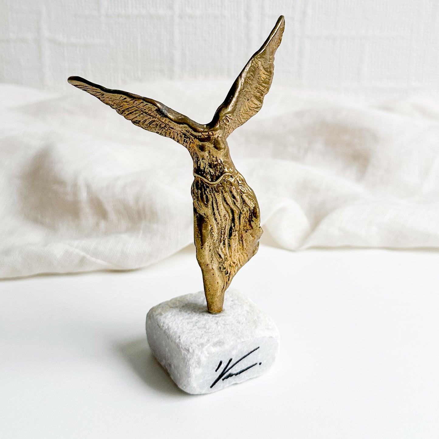 Brass Nike with Wings