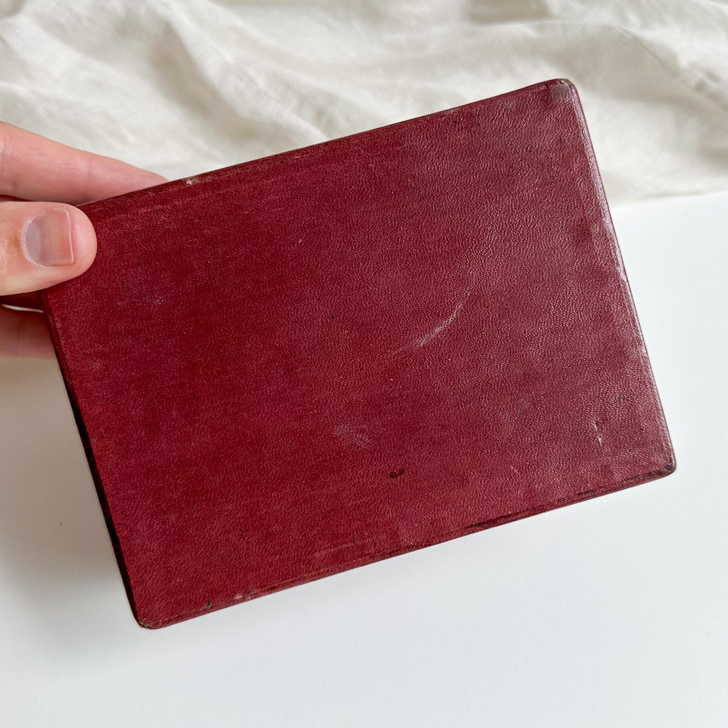 Leather Jewellery Box with Silk Print