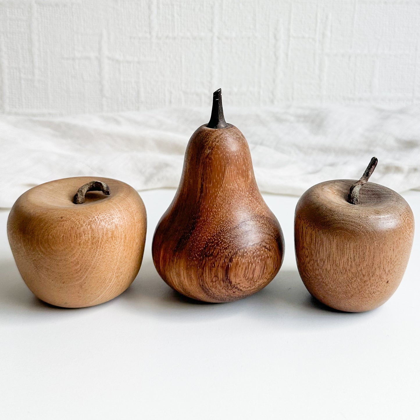 Wooden Apples and Pear