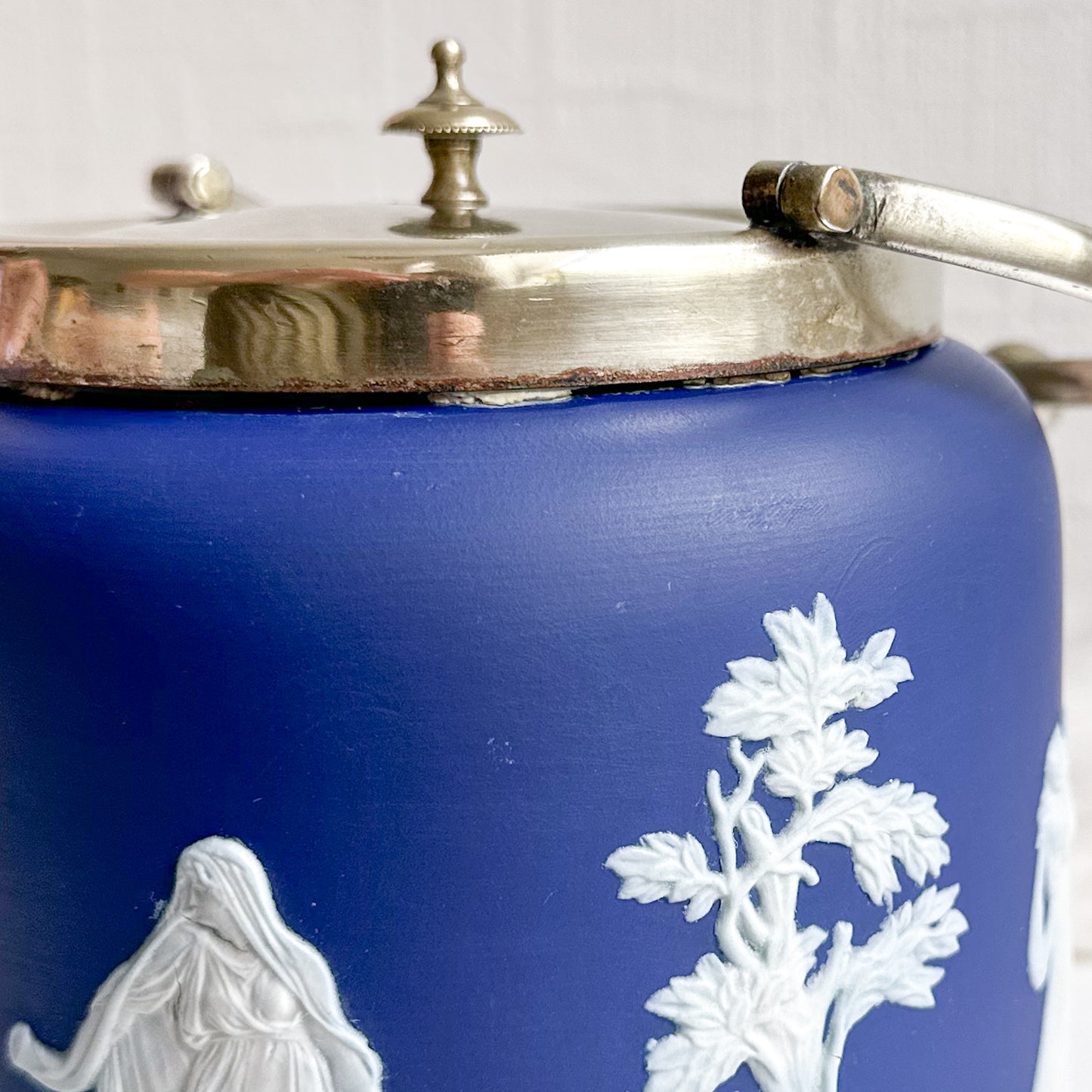 Adam’s Jasperware Biscuit Barrel