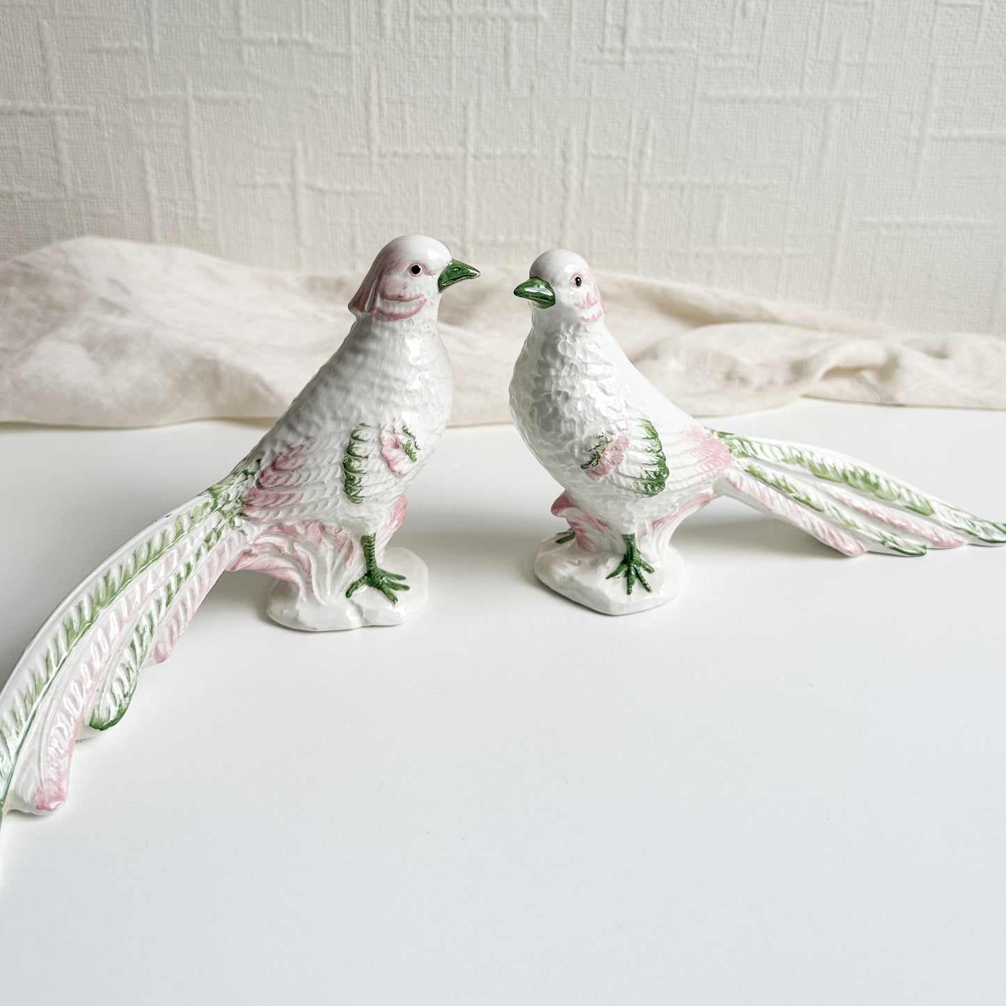 Pair of Italian Ceramic Birds