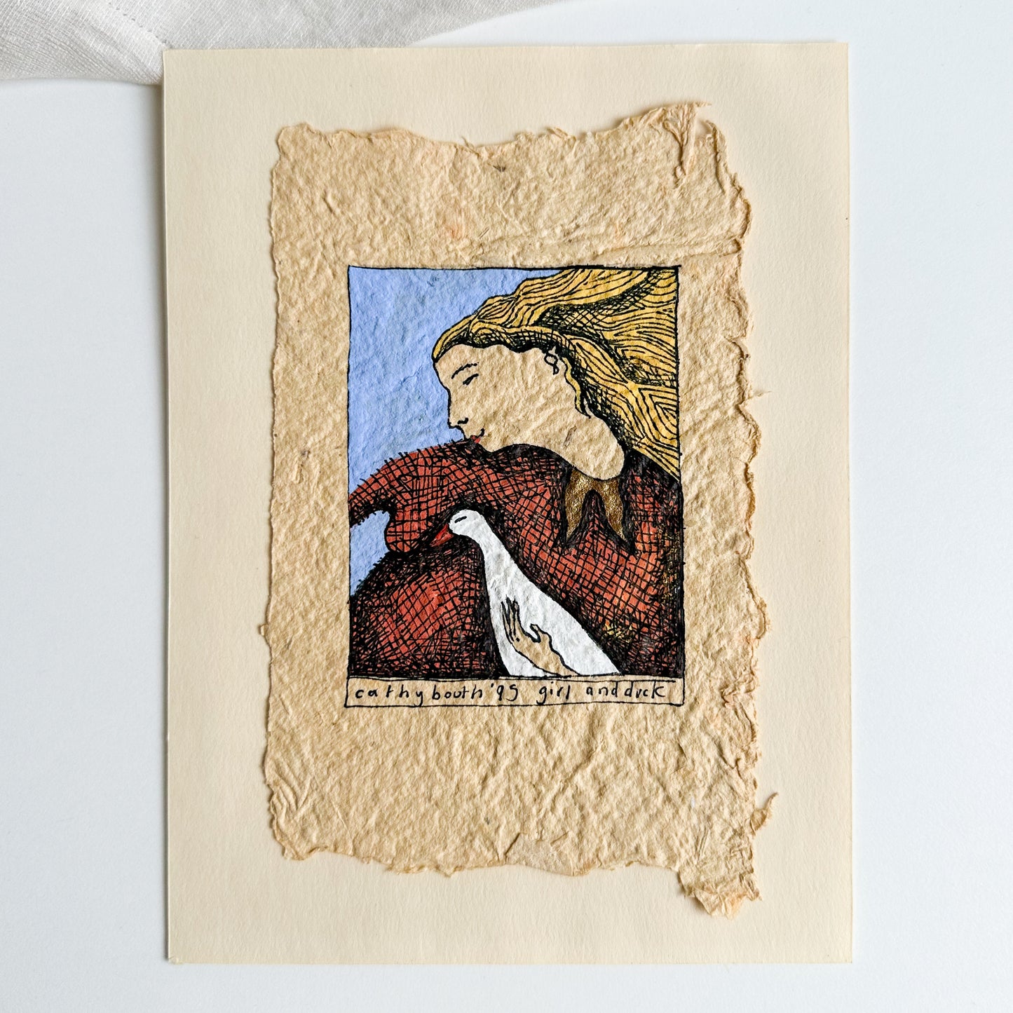 Original ‘Girl and Duck’ Illustration