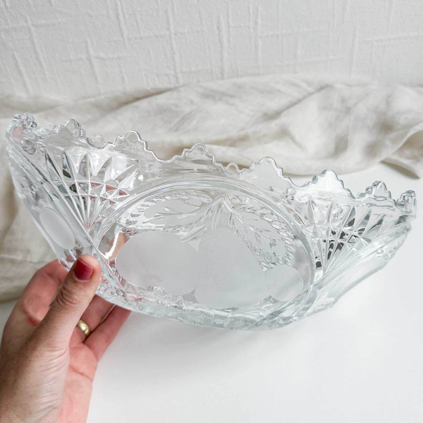 Heavy Lead Crystal Bowl