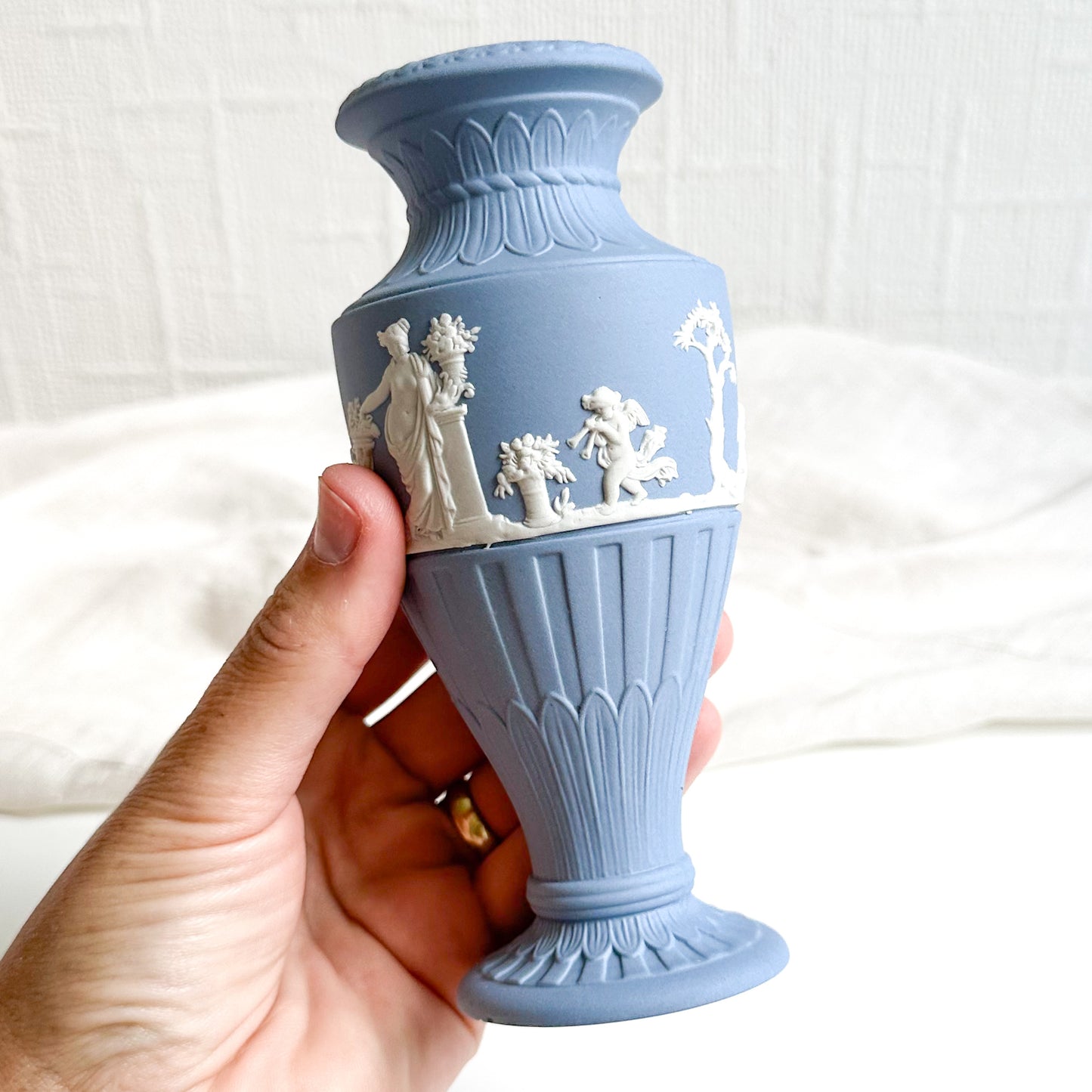 Blue Jasperware Vase by Wedgwood