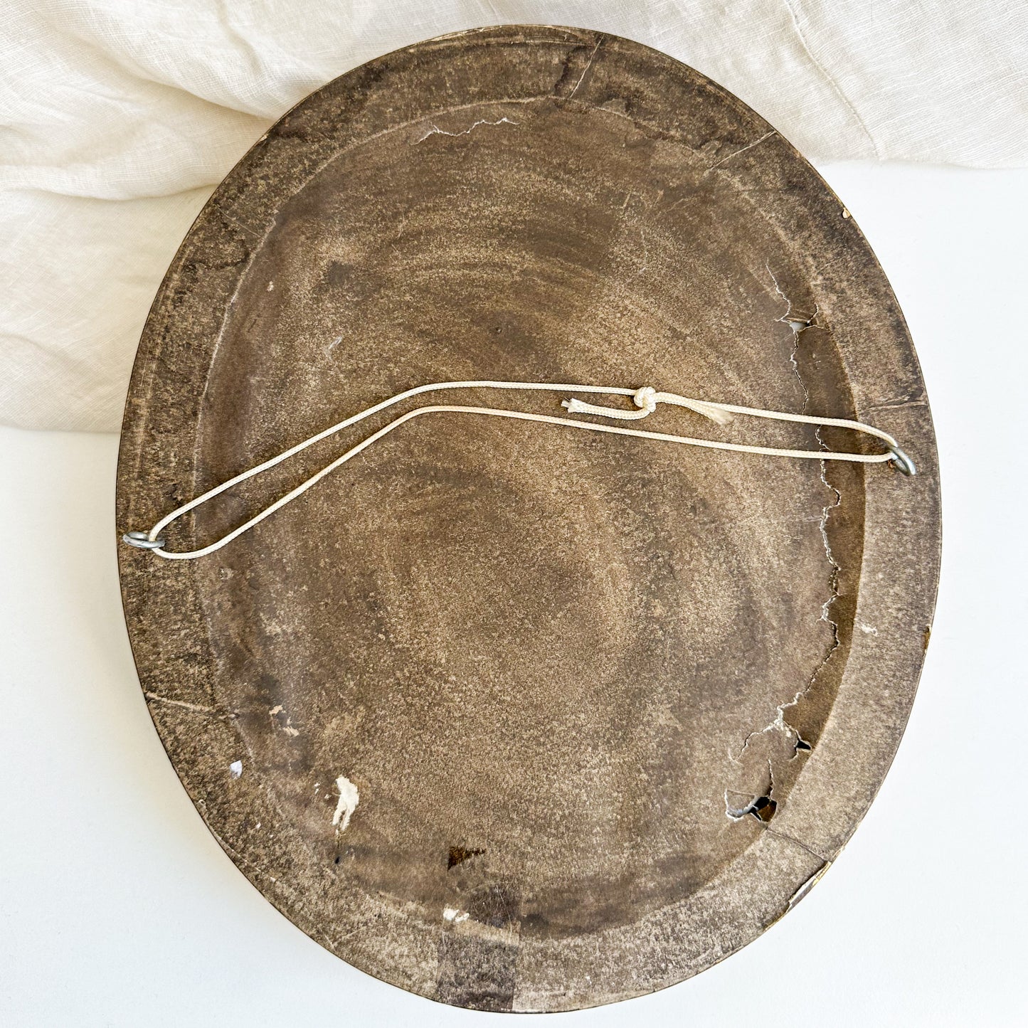 Framed Oval Wall Plaque