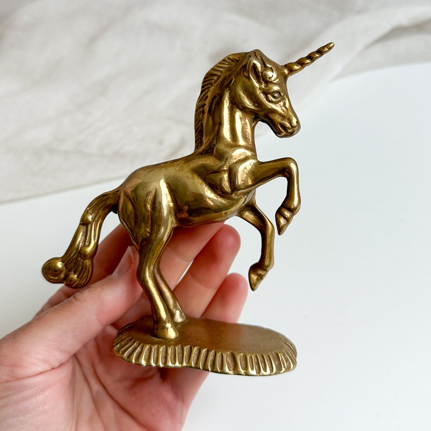Solid Brass Unicorn Figurine