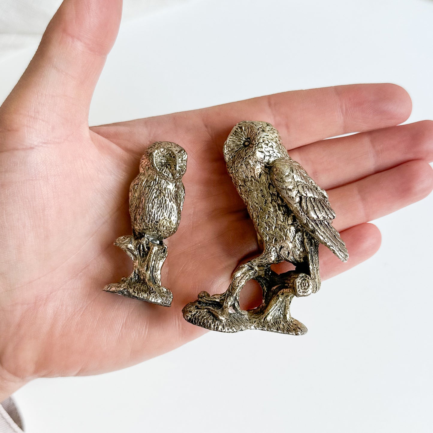 Pair of Owl Figurines