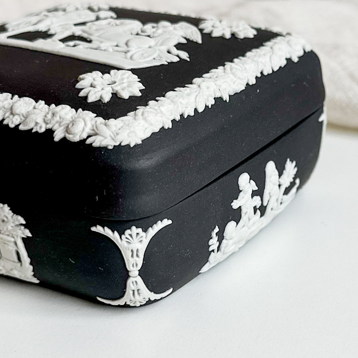 Black Jasperware Box by Wedgwood