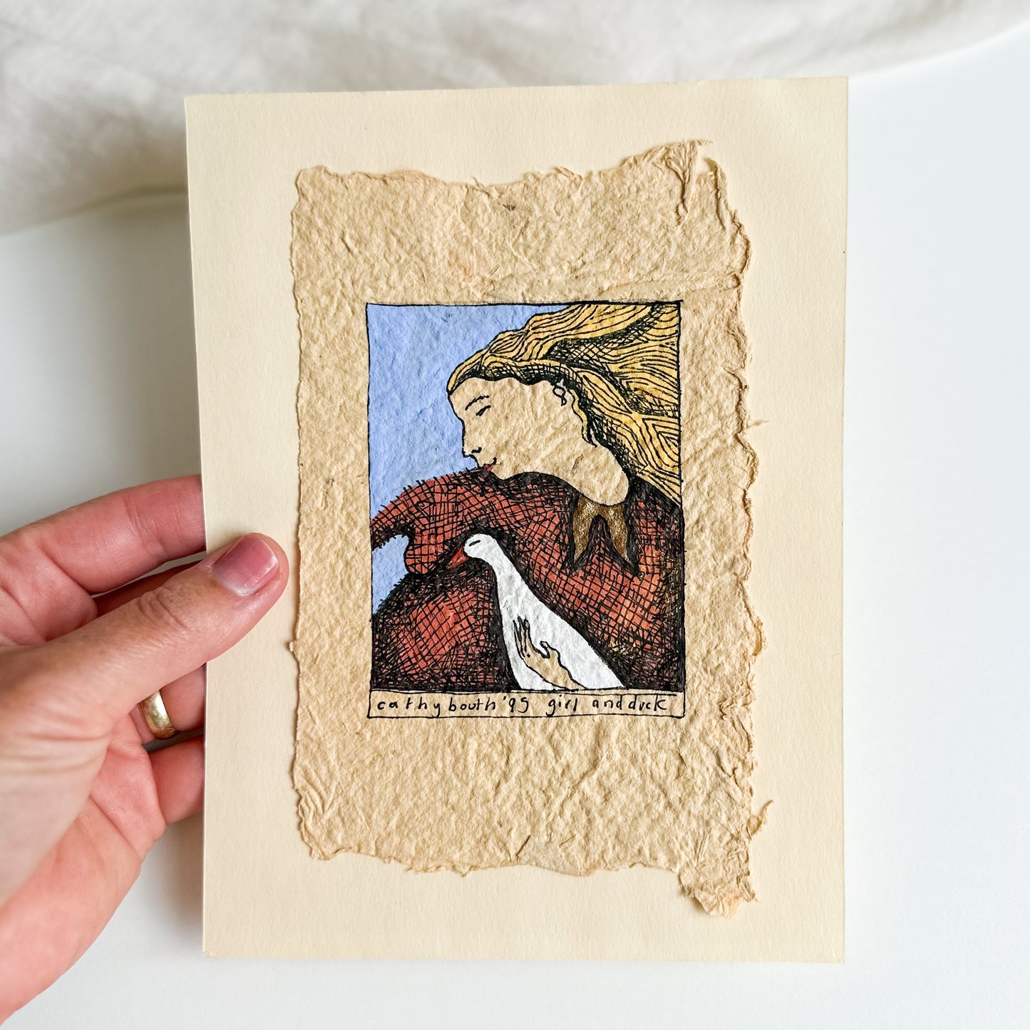 Original ‘Girl and Duck’ Illustration