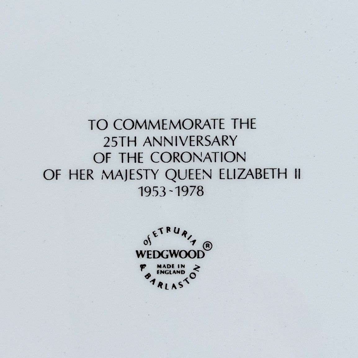 Rare Wedgwood Commemorative Plate