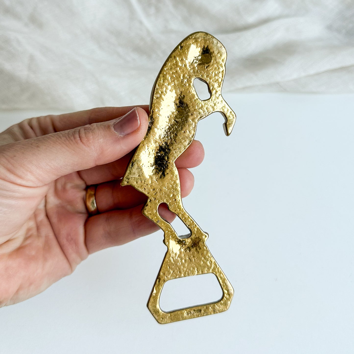 Brass Ram Bottle Opener