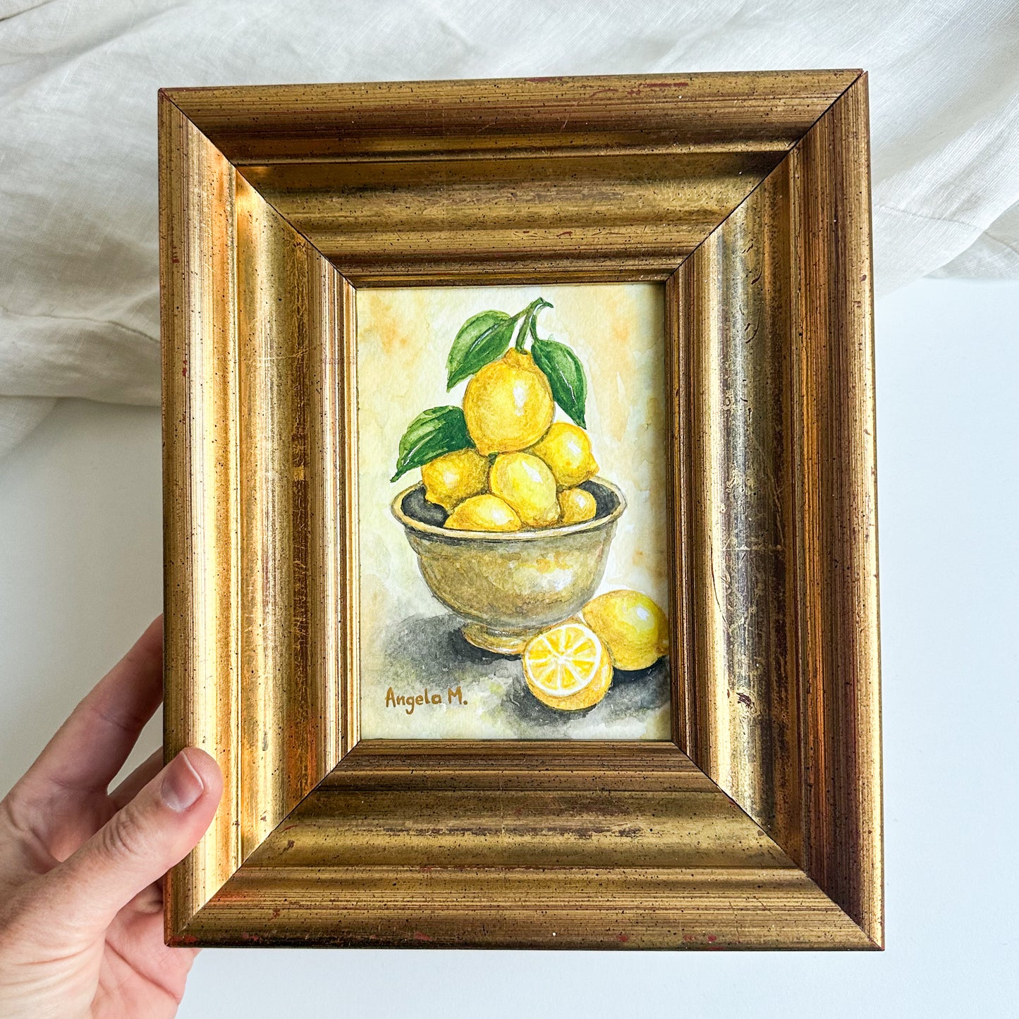 Original Painting with Lemons