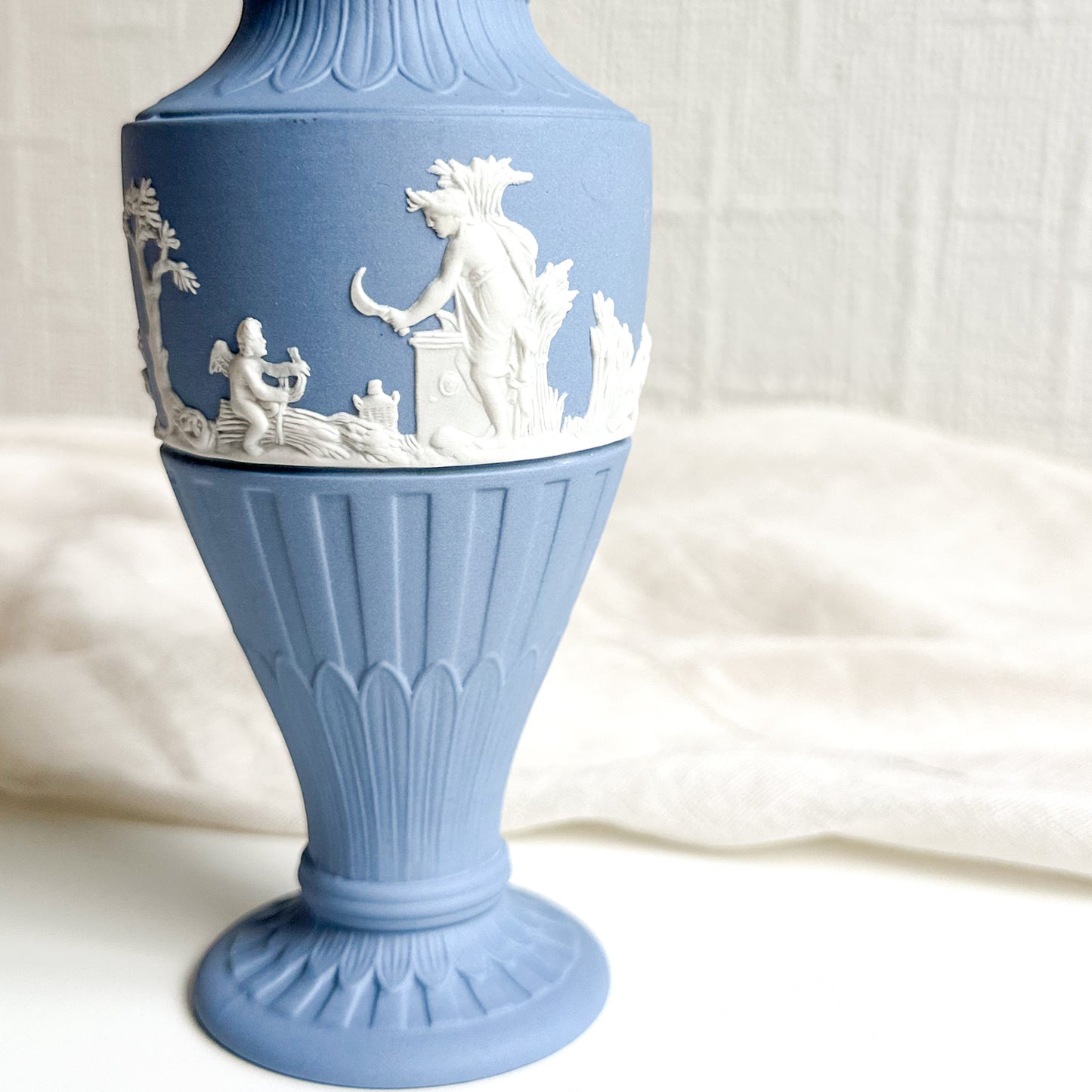 Blue Jasperware Vase by Wedgwood