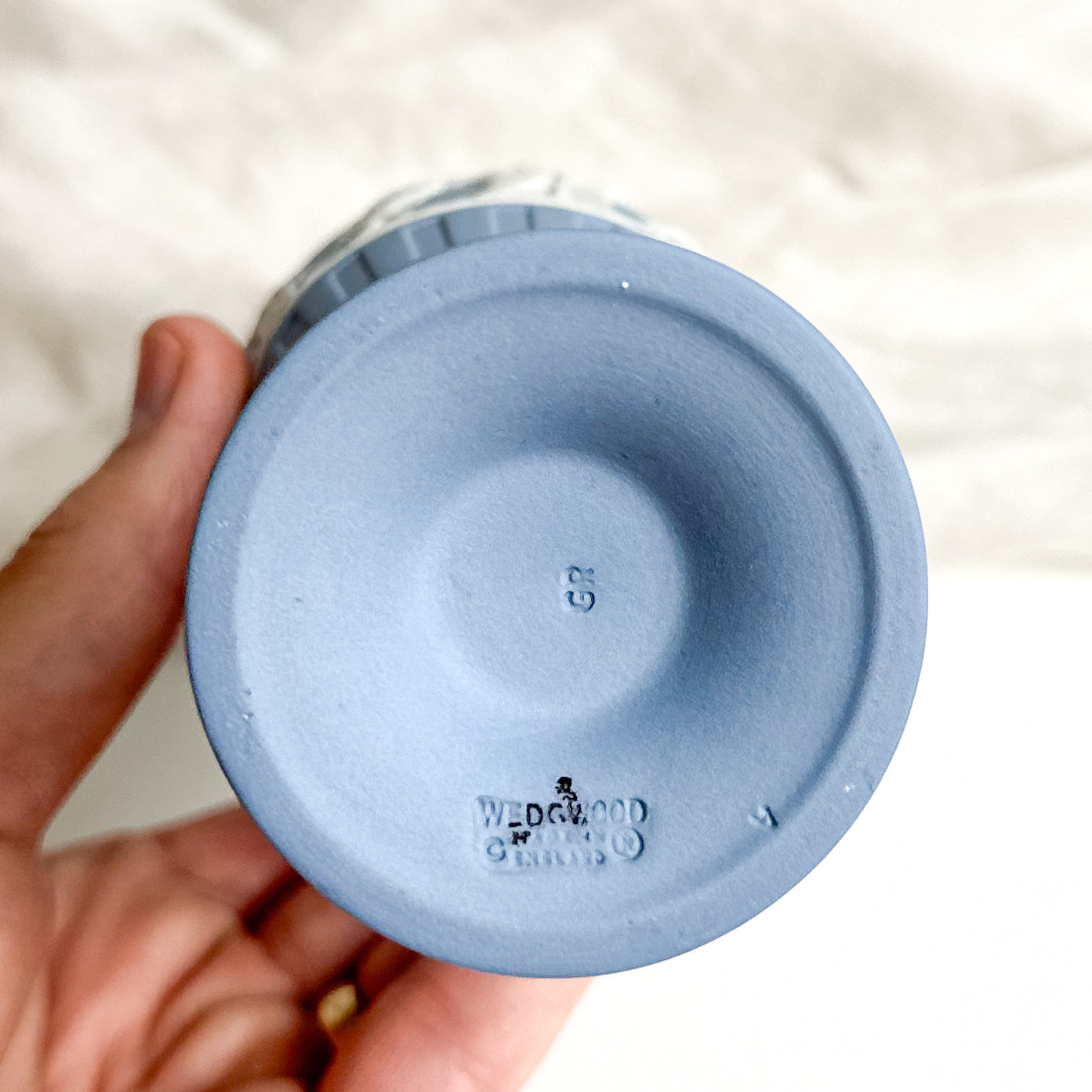 Blue Jasperware Vase by Wedgwood
