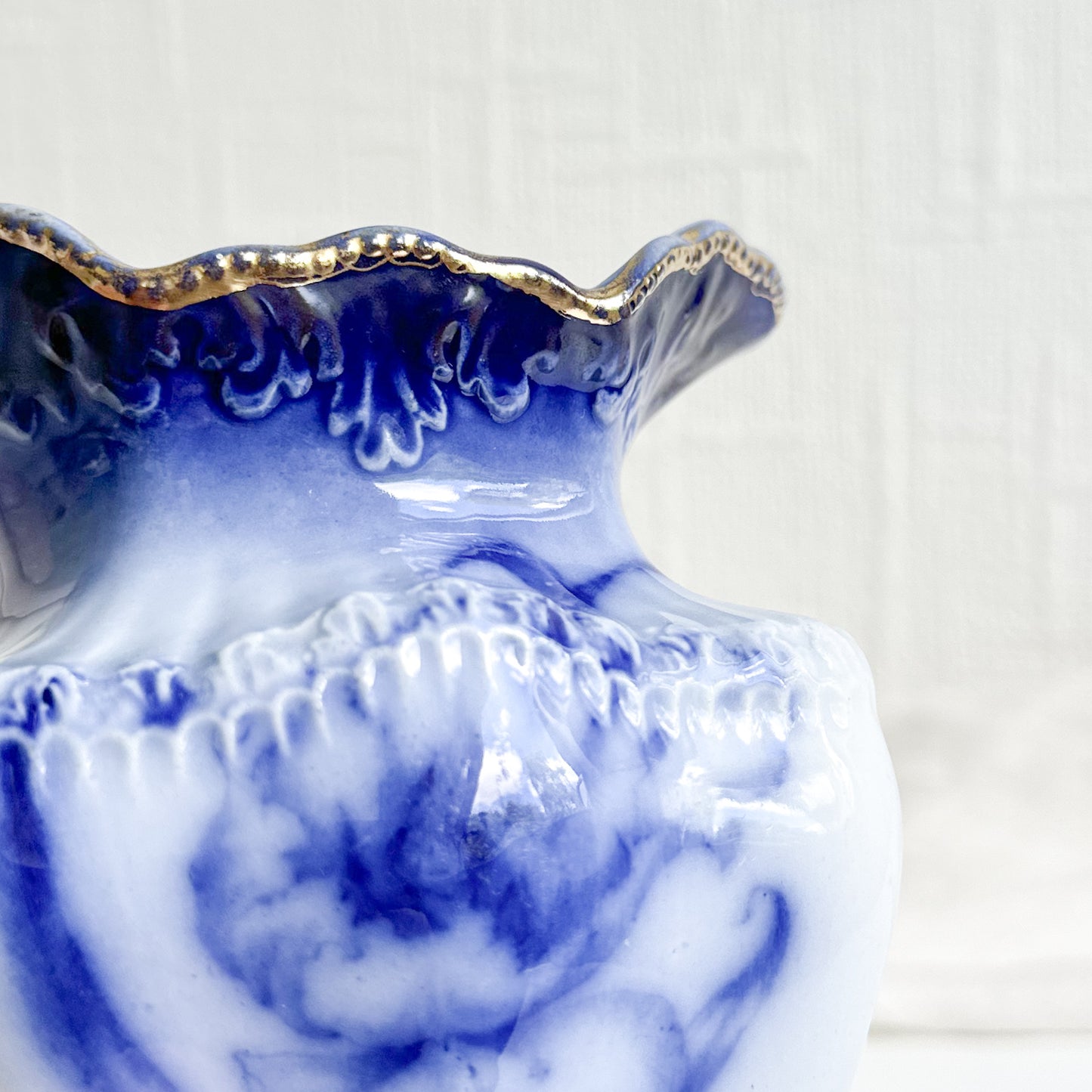 Antique Flow Blue Vase