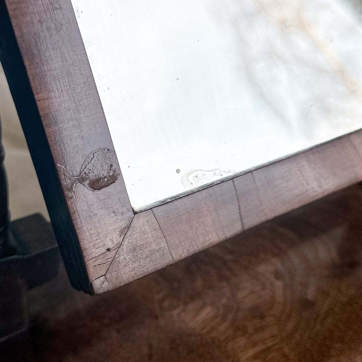 Georgian Wood Table Mirror