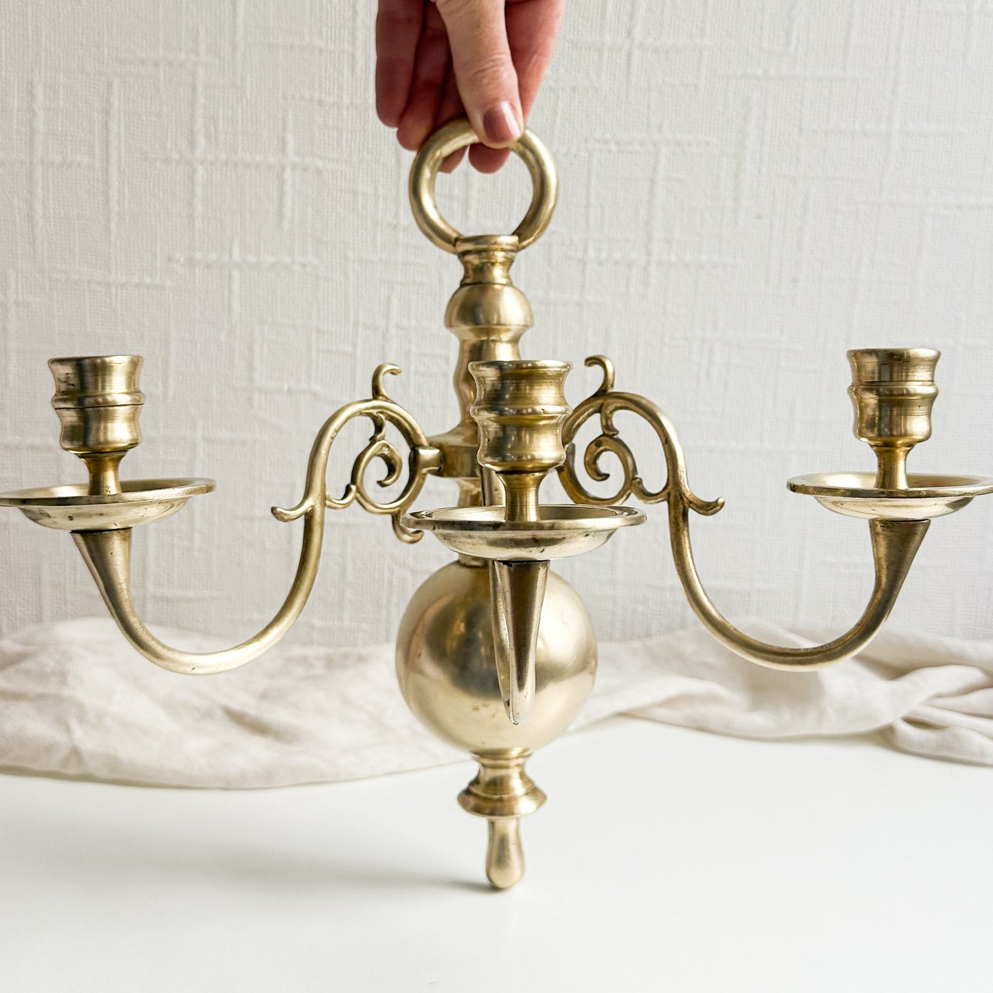 Brass Candle Sconce