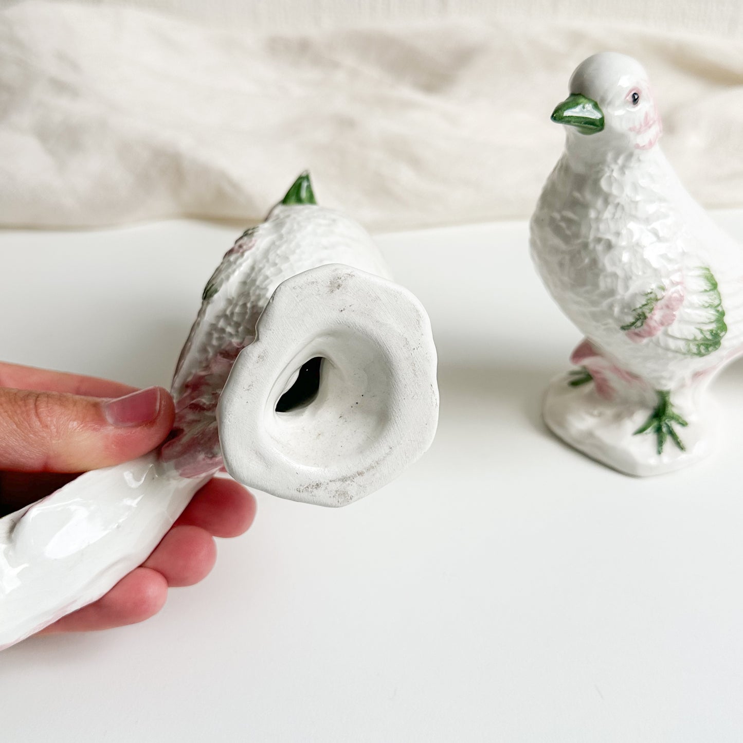 Pair of Italian Ceramic Birds
