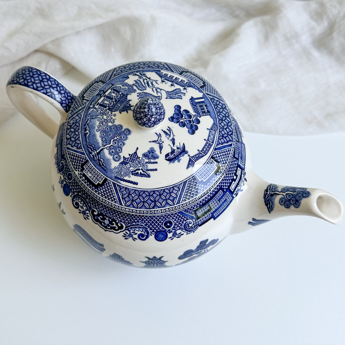 Johnson Bros Willow Teapot