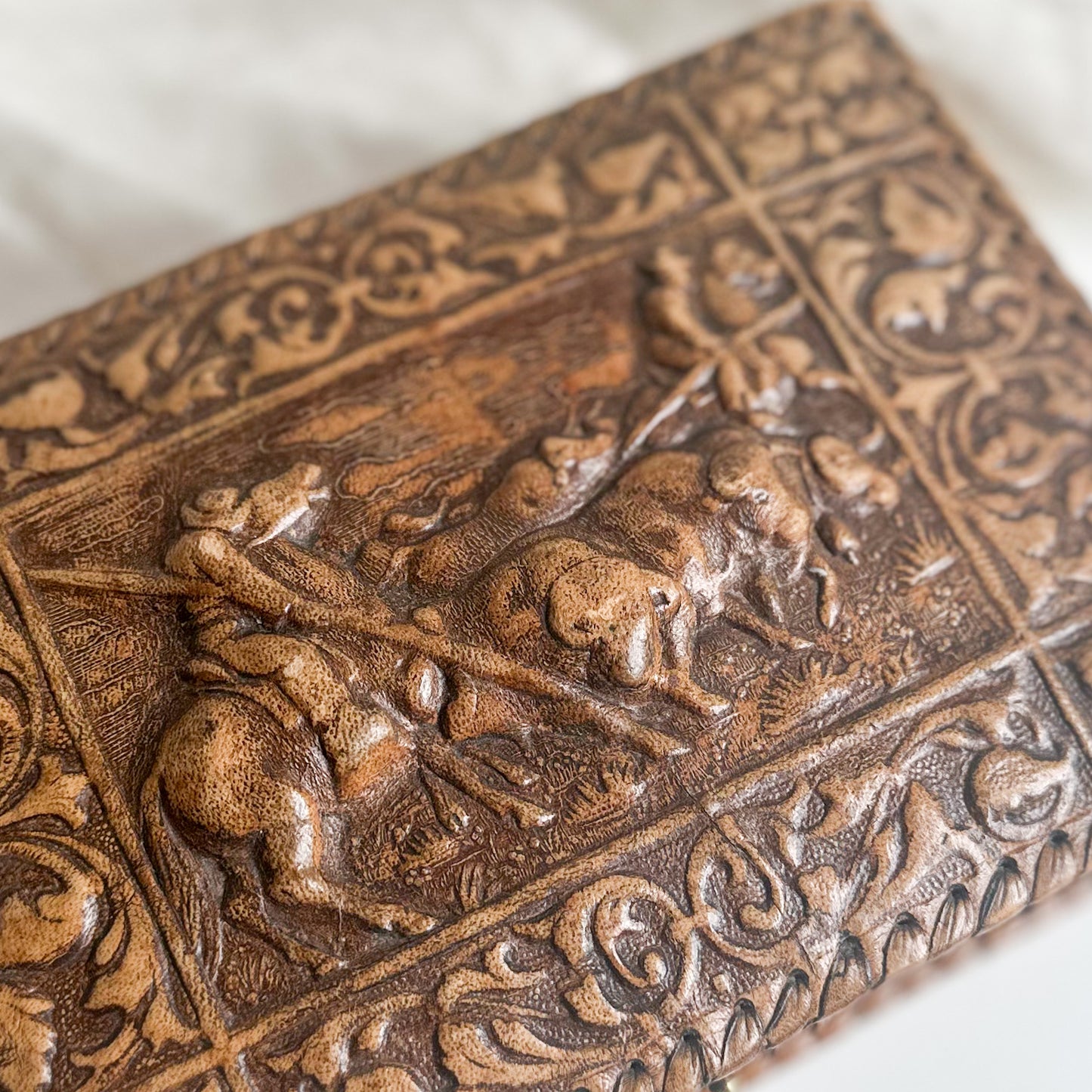 Leather Cigarette Box with Key