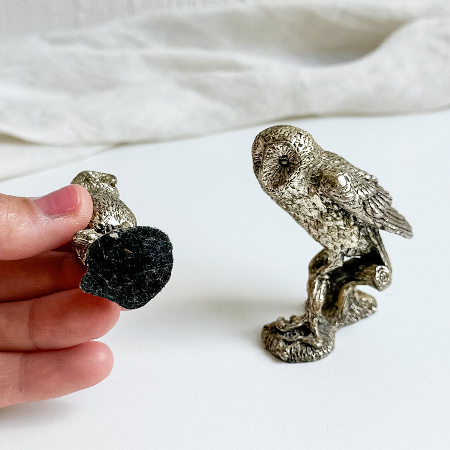 Pair of Owl Figurines