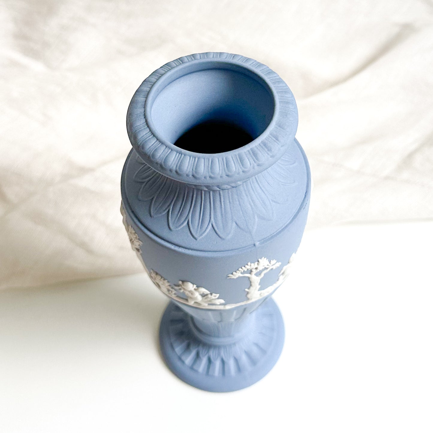 Blue Jasperware Vase by Wedgwood