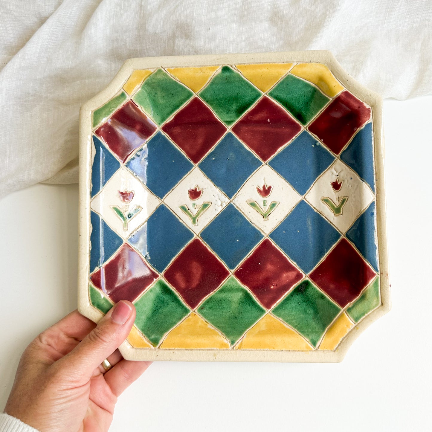 Tulip Tile Bowl