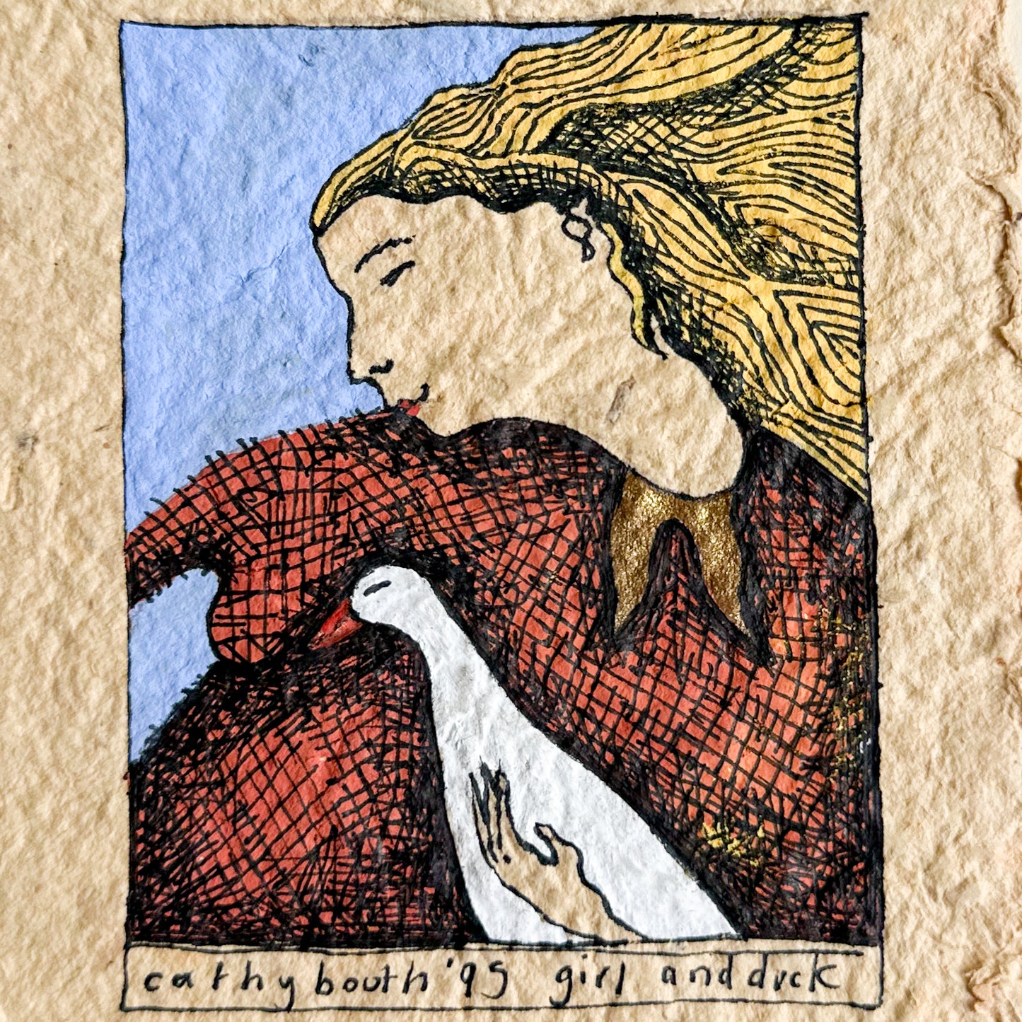 Original ‘Girl and Duck’ Illustration