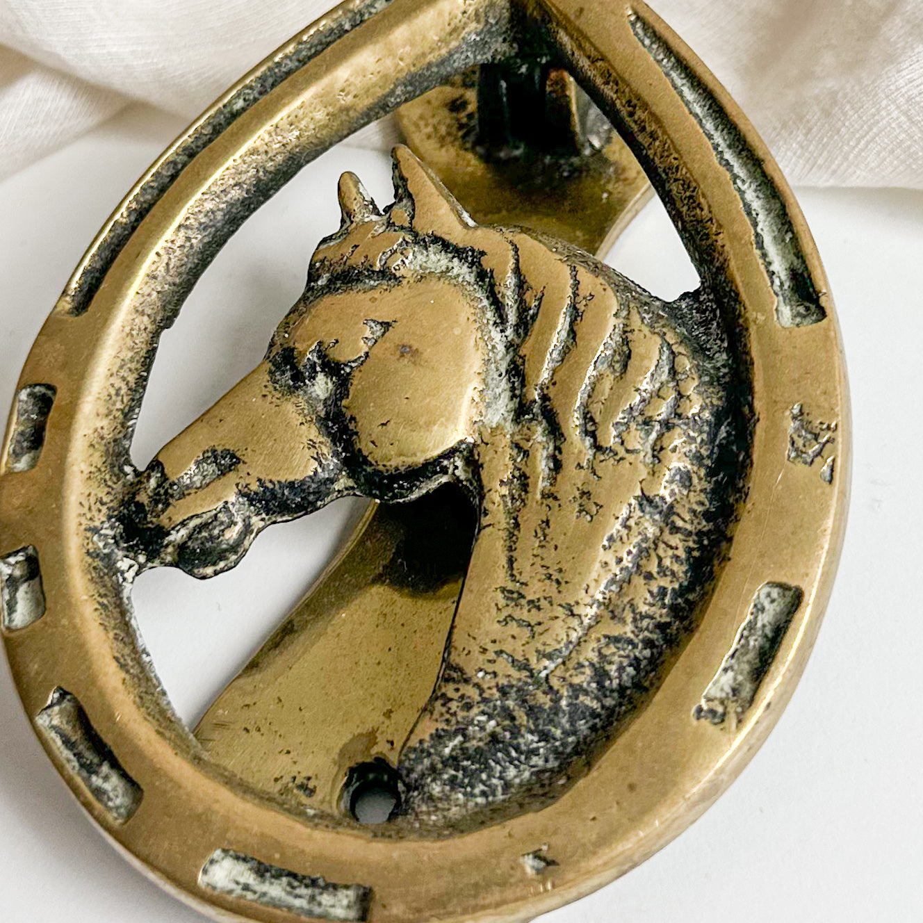 Brass Horse Shoe Door Knocker