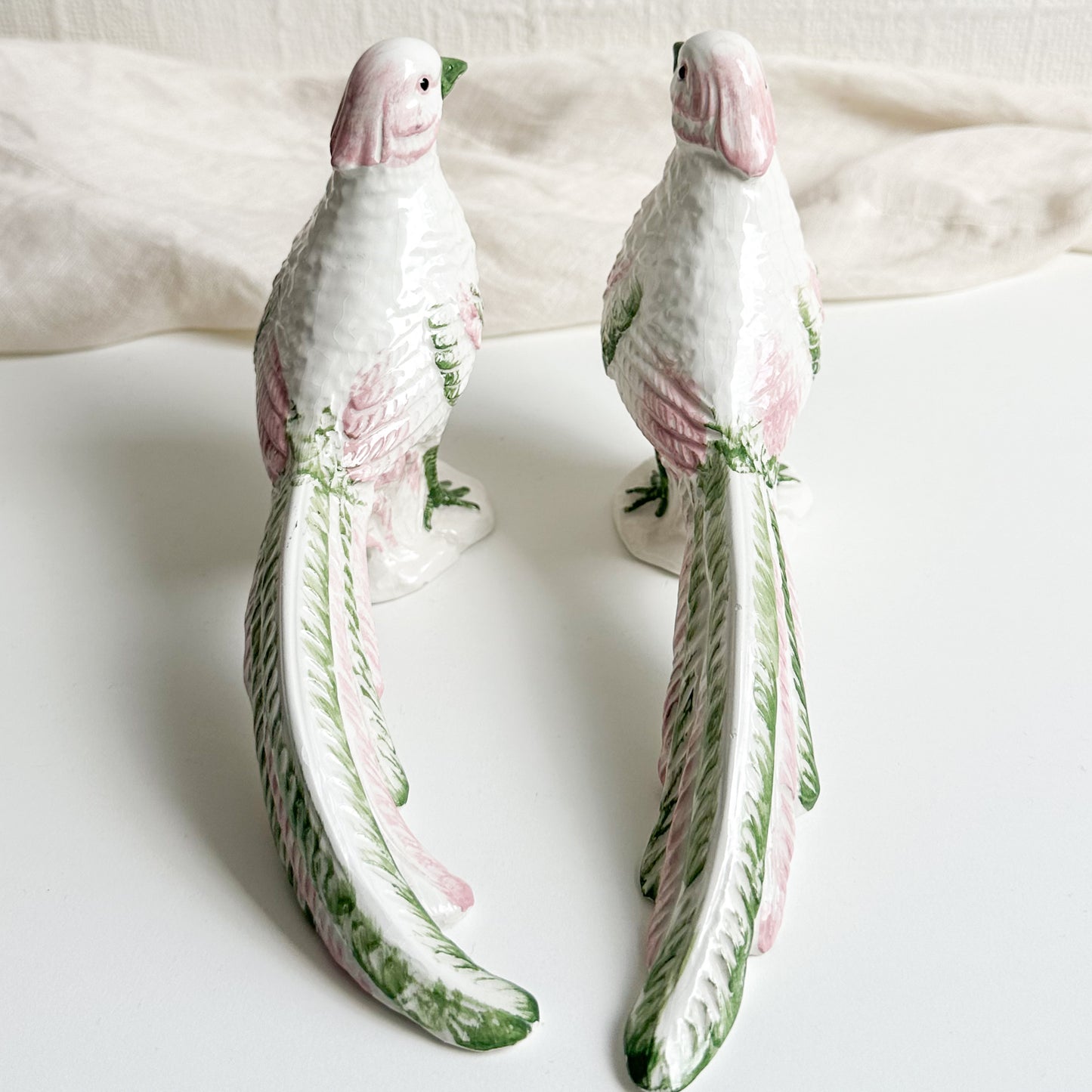 Pair of Italian Ceramic Birds