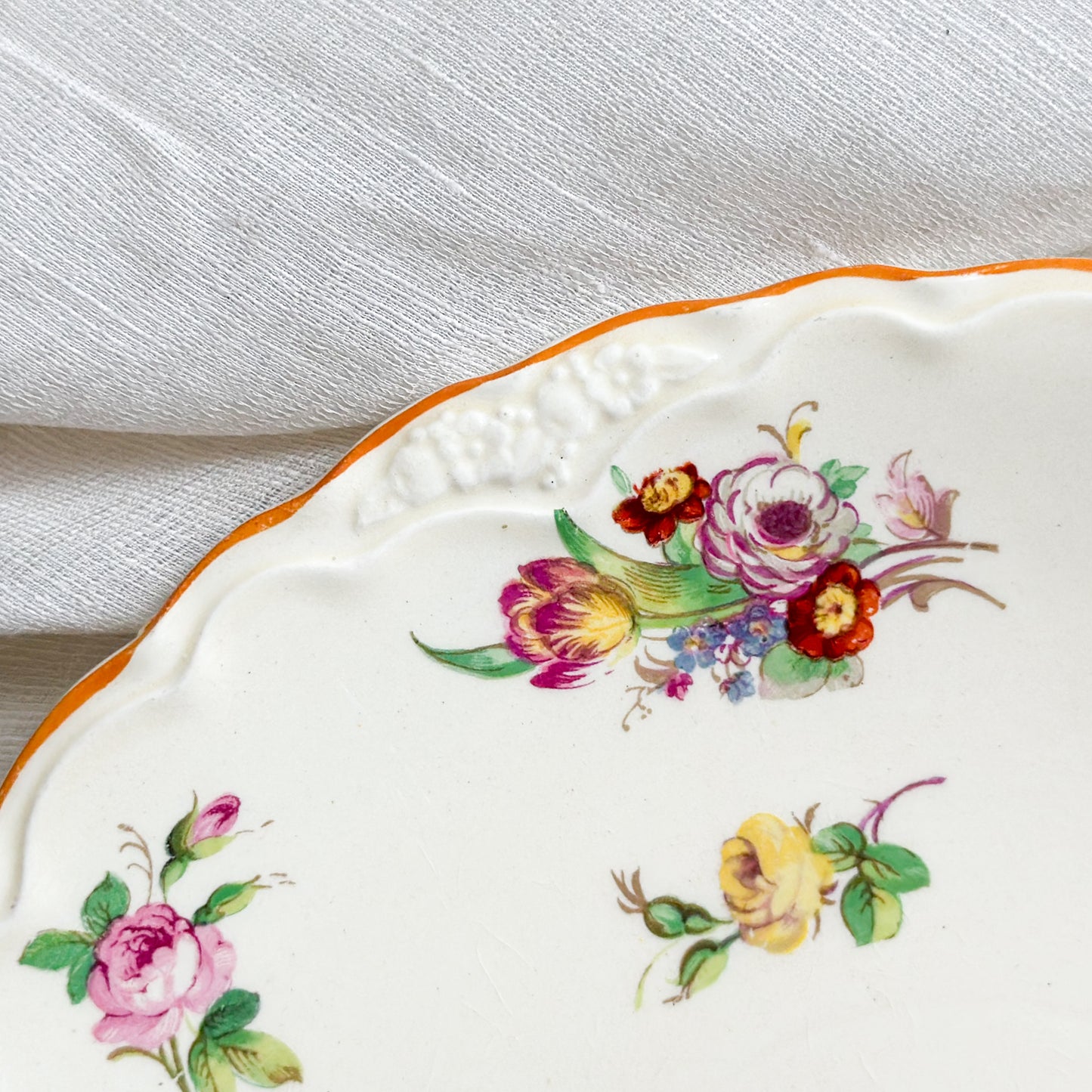 Pair of Floral Plates