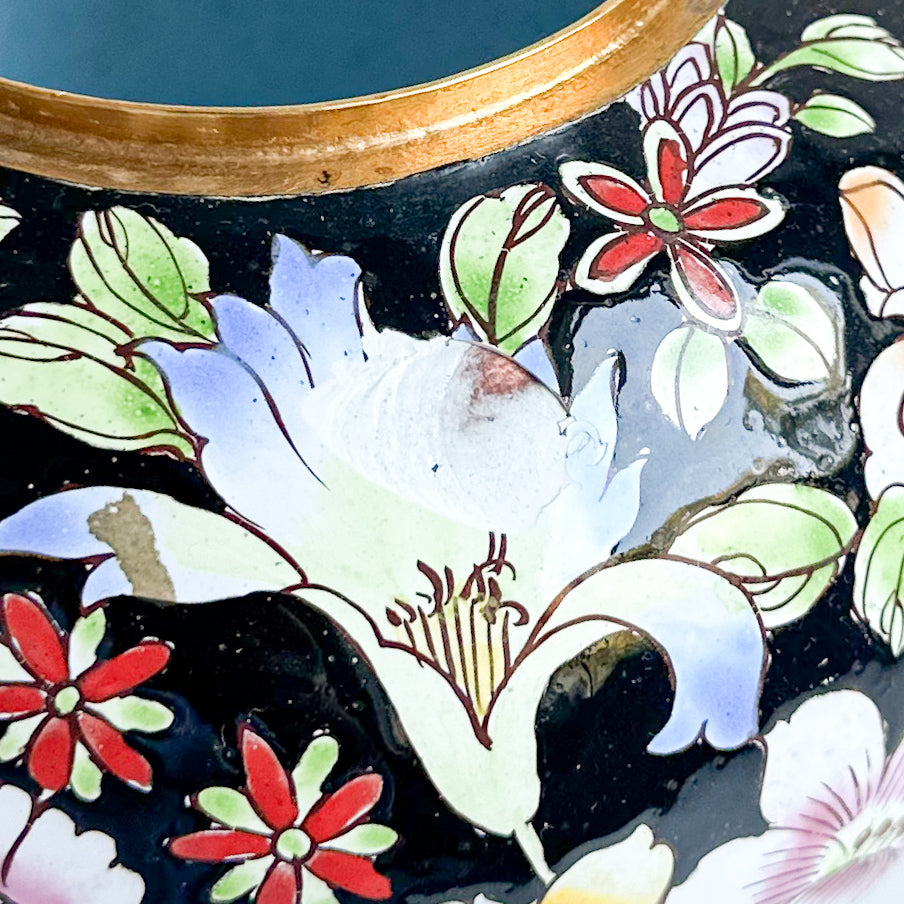 Enamelled Brass Ginger Jar